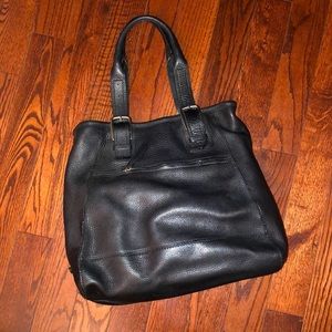 Cole Haan leather work / travel shoulder bag